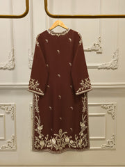3 Piece - Pure Embroidered Cotton Net Suit S113077