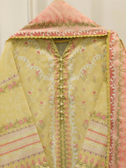 3 Piece - Digital Printed Cambric Suit S113074