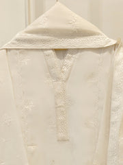 (Unstitched) 3 Piece - Pure Embroidered Cotton Net Suit S113611