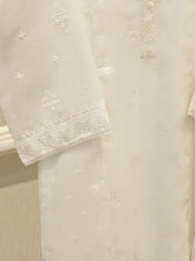 (Unstitched) 3 Piece - Pure Embroidered Cotton Net Suit S113611