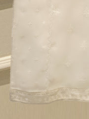 (Unstitched) 3 Piece - Pure Embroidered Cotton Net Suit S113611