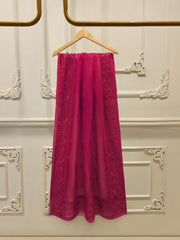 (Unstitched) 3 Piece - Pure Embroidered Cotton Net Suit S113614