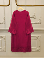 (Unstitched) 3 Piece - Pure Embroidered Cotton Net Suit S113614