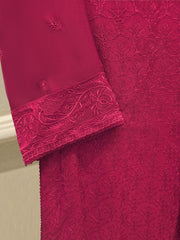 (Unstitched) 3 Piece - Pure Embroidered Cotton Net Suit S113614