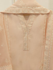 (Unstitched) 3 Piece - Pure Embroidered Cotton Net Suit S113609