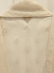 (Unstitched) 3 Piece - Pure Embroidered Cotton Net Suit S113613