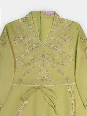 (Kid) Embroidered Cambric Suit WS010B