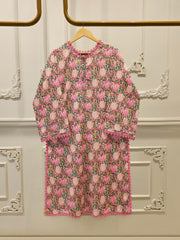 Digital Printed Cambric Shirt S114152