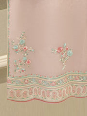 3 Piece - Pure Organza Embroidered Suit S114193