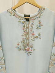 2 Piece- Pure Sheesha Silk Embroidered Suit S114238