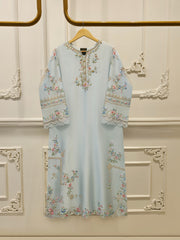 2 Piece- Pure Sheesha Silk Embroidered Suit S114238