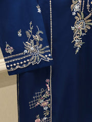 2 Piece- Pure Khaddi Silk Embroidered Suit S114228