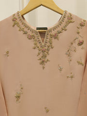 2 Piece- Pure Sheesha Silk Embroidered Suit S114357