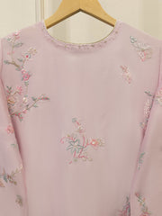 Pure Embroidered Sheesha Silk Shirt S114552
