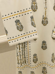 3 Piece - hand block print Cambric Suit S114324