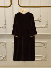 2 Piece - Embroidered Velvet Suit S113374
