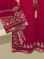 3 Piece - Pure Embroidered Cotton Net Suit S114603
