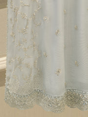3 Piece - Pure Embroidered Cotton Net Suit S114735
