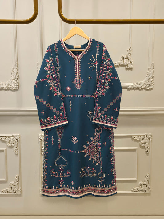 2 Piece - Embroidered Cambric Suit WS00339