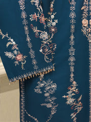 3 Piece - Pure Khaddi Silk Embroidered Suit S114823