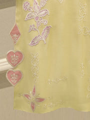 2 Piece - Pure Embroidered Cotton Net Suit S114935