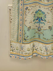 Pure Embroidered Charmeuse Silk Shirt S114965