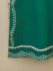 Pure Organza Embroidered Suit S112998