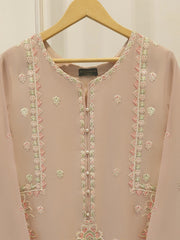 Pure Embroidered Cotton Net Shirt-S114973