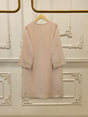 Pure Embroidered Cotton Net Shirt-S114973