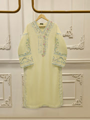Pure Embroidered Cotton Net Shirt-S114979