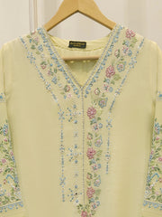 Pure Embroidered Cotton Net Shirt-S114979