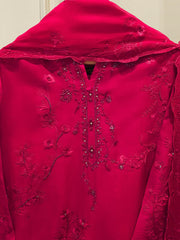 3 Piece- Pure Shisha Silk Embroidered Suit S115108