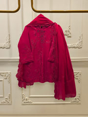 3 Piece- Pure Shisha Silk Embroidered Suit S115108
