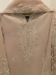 3 Piece - Pure Khaddi Silk Embroidered Suit S115129