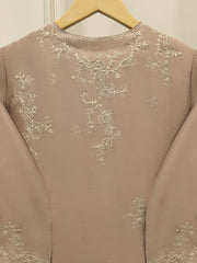 3 Piece - Pure Khaddi Silk Embroidered Suit S115129