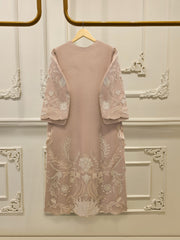 2 Piece - Pure Organza Embroidered Suit S114939