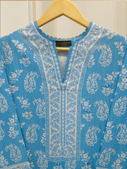 Digital printed lawn Shirt-S115218