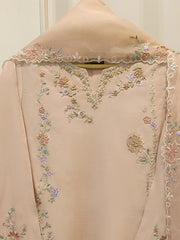 3 Piece - Pure Khaddi Silk Embroidered Suit S115261