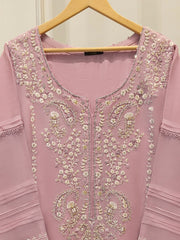 2 Piece - Pure Organza Embroidered Suit S114207