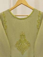 Pure Embroidered Cotton Net Shirt-S113949