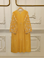 3 Piece- Pure Sheesha Silk Embroidered Suit S115384