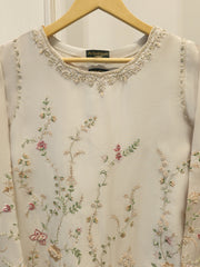 2 Piece- Pure Sheesha Silk Embroidered Suit S115381