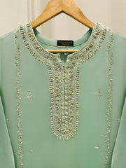2 Piece- Pure Embroidered Sheesha Silk Suit S111848