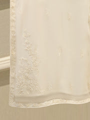 3 Piece - Pure Bamber Chiffon Embroidered Suit S112078