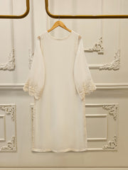 3 Piece - Pure Bamber Chiffon Embroidered Suit S112078