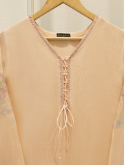 2 Piece - Pure Embroidered Cotton Net Suit S112066