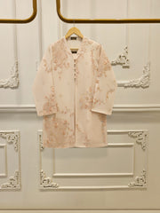 2 Piece - Pure Embroidered Cotton Net Suit S112174