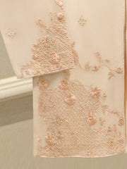 2 Piece - Pure Embroidered Cotton Net Suit S112174