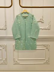 2 Piece - Pure Embroidered Cotton Net Suit S112199