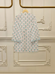Digital Printed Embroidered Cambric Shirt S112357